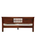 Selesto King Size Bed Without Storage in Ivory Oak Finish by Norwood - Image 5
