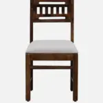 Felix Solid Wood Sheesham Chair in Provincial Teak Finish (SET OF 2) - Image 3