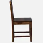 Yergen Sheesham Wood Accent Chair in Rustic Finish Set Of 2 - Image 5