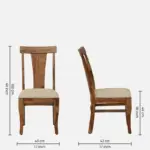 Frion Premium Sheesham Wood Seating Chair - Image 4