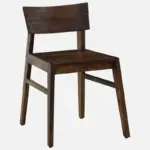Kerona Sheesham Wood Chair in Rustic Brown Finish - Image 3