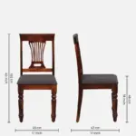 Faylen Sheesham Wood Accent Chair (SET OF 2) - Image 2