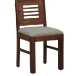 Tortina Sheesham Wood Dining Chair with Cushion Seat - Image 2