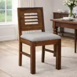 Tortina Sheesham Wood Dining Chair with Cushion Seat