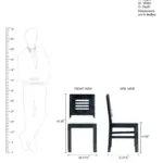 Tortina Sheesham Wood Dining Chair with Cushion Seat - Image 5