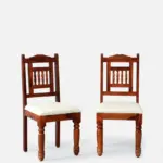 Meron Sheesham Wood Lounge Chair in Honey Oak Finish (set of 2) - Image 6