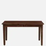 Uildwood Rustic Reclaimed Wood 6 Seater Farmhouse Dining Table in Distressed Brown - Image 3