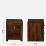 Nonroe Natural Wood Side Cabinet - Image 5