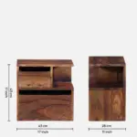 Hlorence Natural Finish Side Cabinet - Image 5