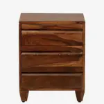 Mspen Natural Finish Bedside Cabinet with Drawer - Image 5