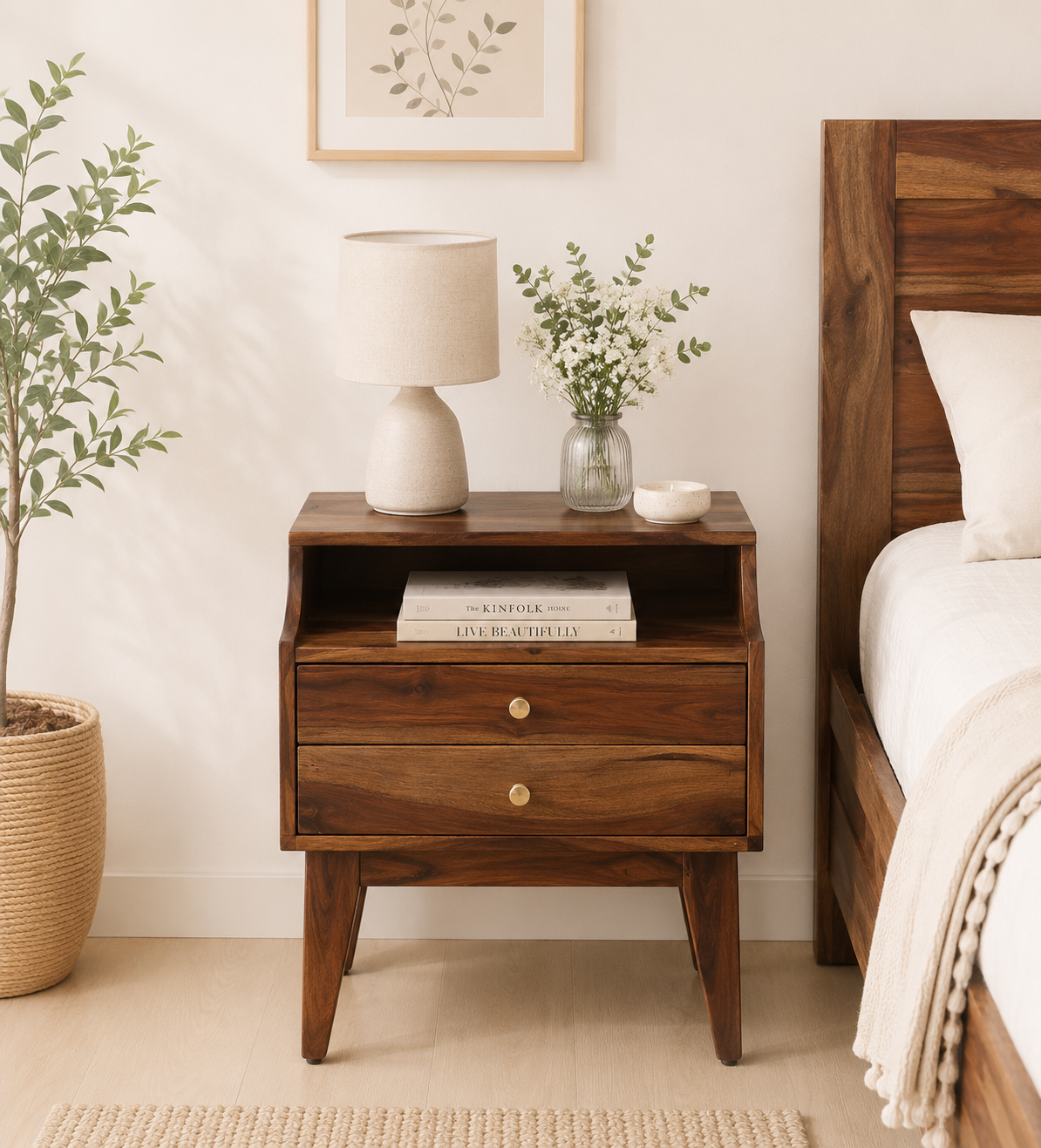 Falisto-Curve-Design-Bedside-Table-classic-wood-1.png Falisto Curve Design Bedside Table - Image 1