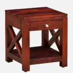 Cerno Solid Wood Bedside Table in Warm Birch Natural Finish - Image 4