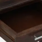 Dalder Sheesham Wood Nightstand in Sun-Dried Oak Finish with Drawer - Image 8