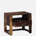 Brynn Mango Wood Bedside Table in Natural Brown Finish - Image 6