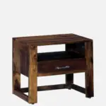 Brynn Mango Wood Bedside Table in Natural Brown Finish - Image 7