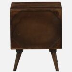 Ashton Sheesham Wood Bedside Table in Honey Oak Finish - Image 3