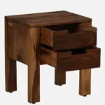 Wolde Acacia Wood Bedside Table in Pale Dusk Natural Finish - Image 4