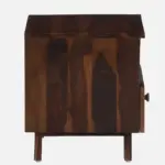 Pruven Sheesham Wood Bedside Table in Storm Grey Wood Finish - Image 6