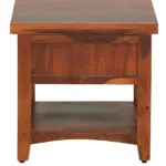 Skoven Mango Wood Nightstand in Mocha Stone Finish - Image 6