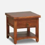 Skoven Mango Wood Nightstand in Mocha Stone Finish - Image 7