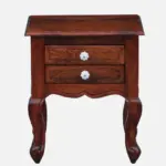 Lurven Sheesham Wood Bedside Table in Smoked Almond Natural Finish - Image 5