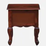 Lurven Sheesham Wood Bedside Table in Smoked Almond Natural Finish - Image 7