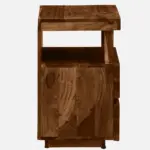 Pelvyn Sheesham Wood Bedside Table in Sunlit Stone Natural Finish - Image 6