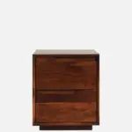 Zovren Solid Wood Bedside Table in Dusty Ember Natural Finish - Image 8