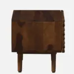 Grevolk Acacia Wood Nightstand in Aged Pumice Finish with Door - Image 5