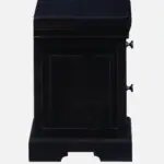 Veldorn Solid Wood Bedside Table in Pale Moss Finish - Image 4