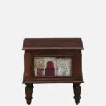 Kustin Wooden Bedside Table with Drawer & Open Shelf - Image 5