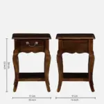 Kunaro Solid Sheesham Wood Bedside Table - Image 6