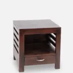 Benvique Elegant Wooden Bedroom Side Table - Image 6