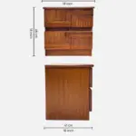 Mltrique Premium Sheesham Wood Nightstand with Storage Drawer - Image 6
