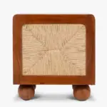 Frventis Luxury Wooden Side Table for Bedroom Decor - Image 3