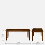 Crlena Handcrafted Wooden 8 Seater Dining Table Set for Modern Homes - Image 12
