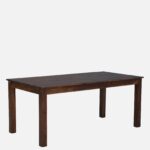 Vrivon Solid Wood 8 Seater Dining Set in Warm Walnut Finish - Image 2