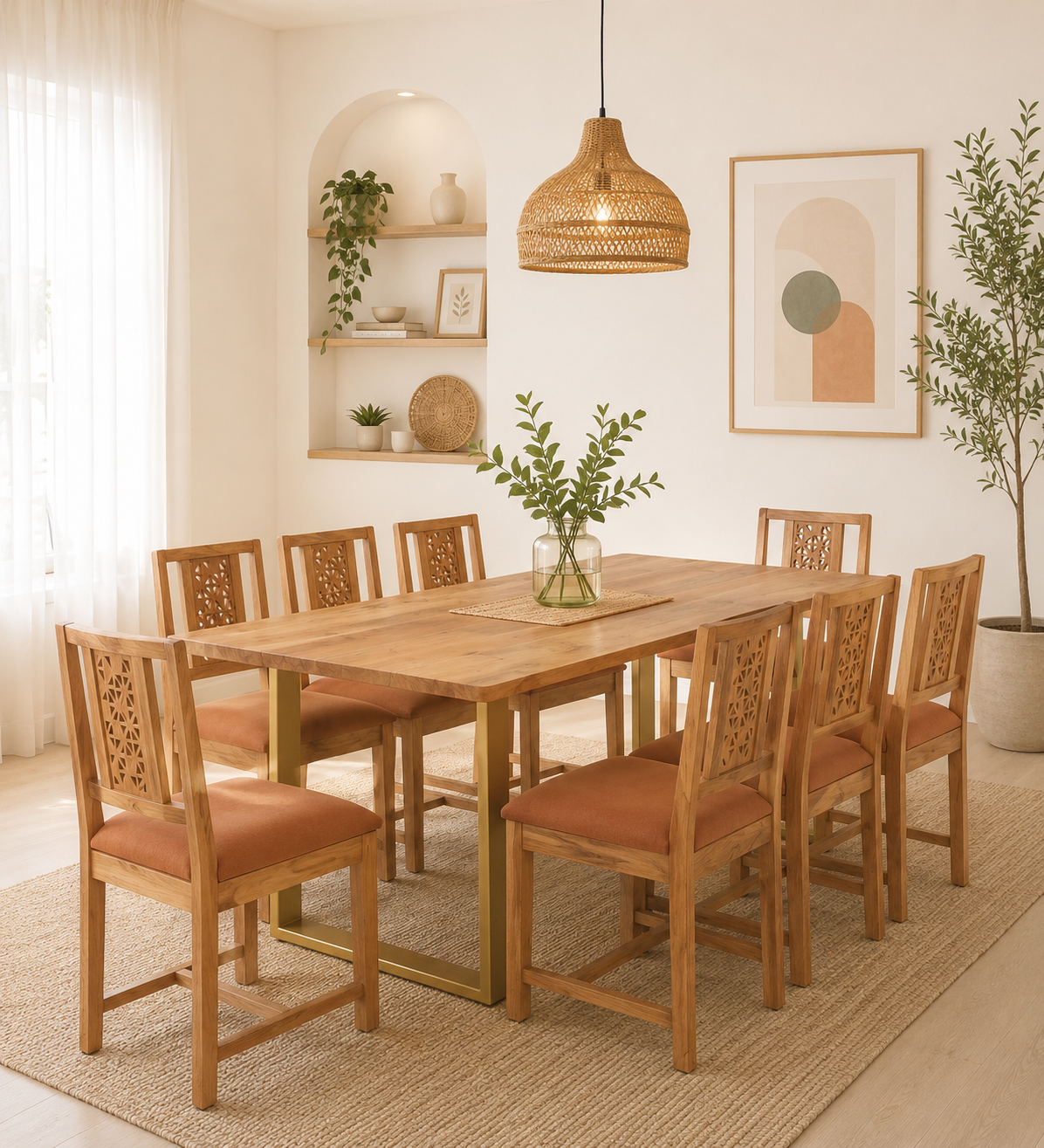 Gorvella-Large-Wooden-8-Seater-Dining-Set-for-Spacious-Dining-Areas-classic-wood-1.png Gorvella Large Wooden 8 Seater Dining Set for Spacious Dining Areas - Image 1
