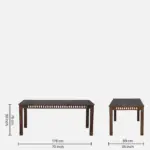 Worvesta Wooden 8 Seater Dining Set in Provincial Teak Finish - Image 4