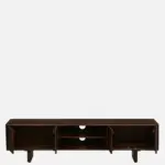 Hloverton Solid Teak Wood Entertainment Unit in Moisture Resistant Rustic Oak Finish - Image 9