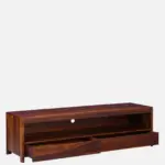 Ashford Sheesham Media Console, Honey Oak (69x20 in) - Image 4