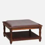 Sheesham Wood Low Height Coffee Table in Natural Brown - Image 2