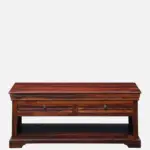 Wenge Wood Contemporary Coffee Table in Espresso Brown - Image 3