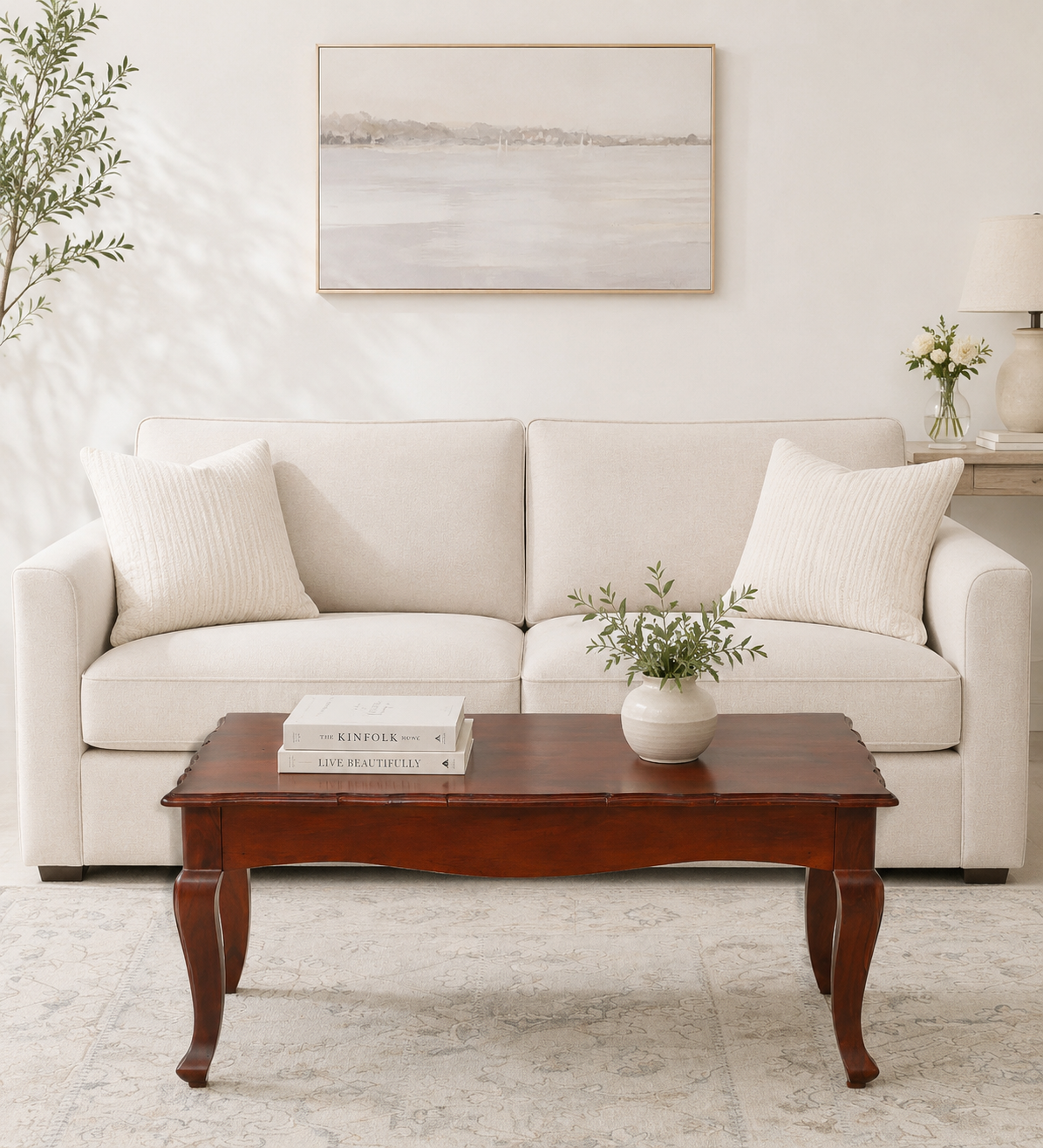 Solid-Oak-Joinery-Coffee-Table-in-Classic-Teak-Finish-classic-wood-1.png Solid Oak Joinery Coffee Table in Classic Teak Finish - Image 1
