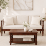 Mulberry Wood Artisan Coffee Table in Golden Honey