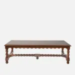 Jackfruit Wood Traditional Coffee Table in Dark Mahogany - Image 4