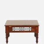 Hazel Solid Wood Coffee Table in Teak Finish - Image 5
