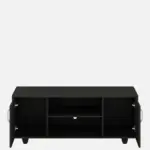 Ferndale Solid Teak Wood TV Console in Fade Resistant Rustic Brown Finish - Image 4