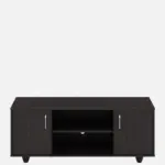 Ferndale Solid Teak Wood TV Console in Fade Resistant Rustic Brown Finish - Image 5