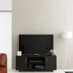 Ferndale Solid Teak Wood TV Console in Fade Resistant Rustic Brown Finish - Image 6